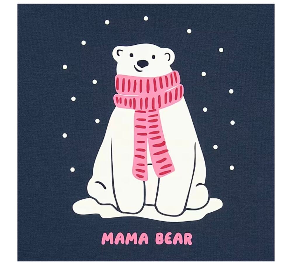 NEW! Polar Bear Womens Long Sleeve 2-pc. Matching Family Pajama Set Size S